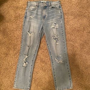 Pacsun jeans ripped light wash